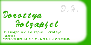 dorottya holzapfel business card